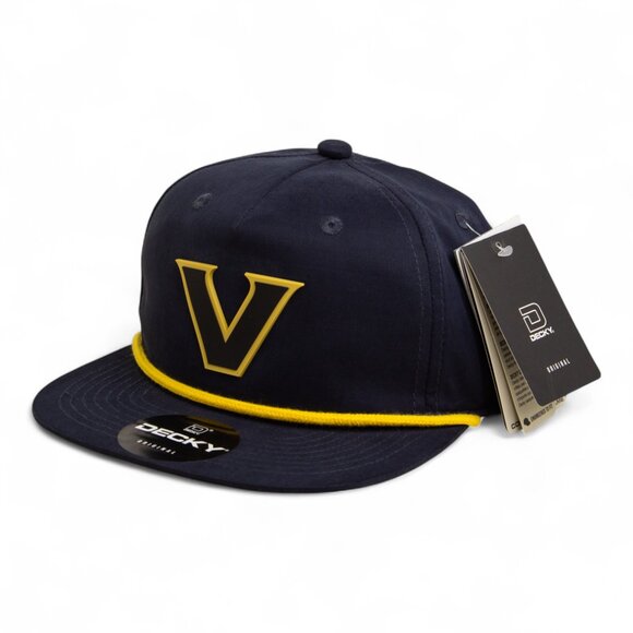 Vanderbilt Commodores Black 3D Classic Rope Hat- Navy/ Amber - Picture 2 of 3